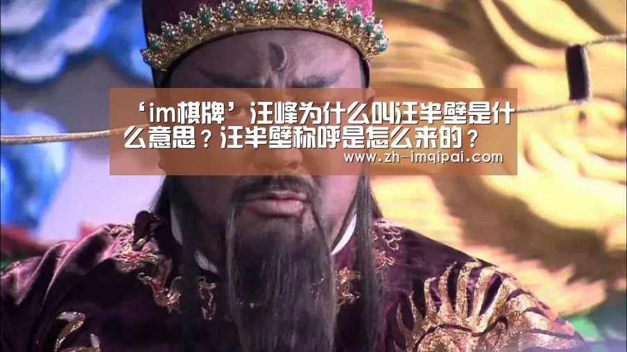 ‘im棋牌’汪峰为什么叫汪半壁是什么意思?汪半壁称呼是怎么来的?(图3) im棋牌